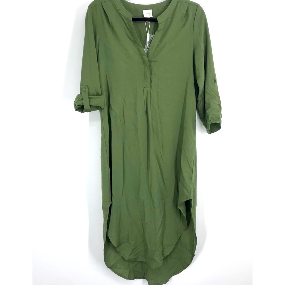 Cupio Green High Low Dress